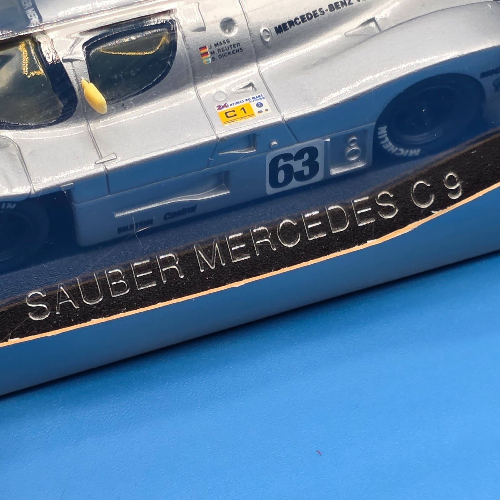 MAX Models Sauber Mercedes C9 Silberpfeil 1989 1:43 Scale Model Car - France - Thumbnail 9