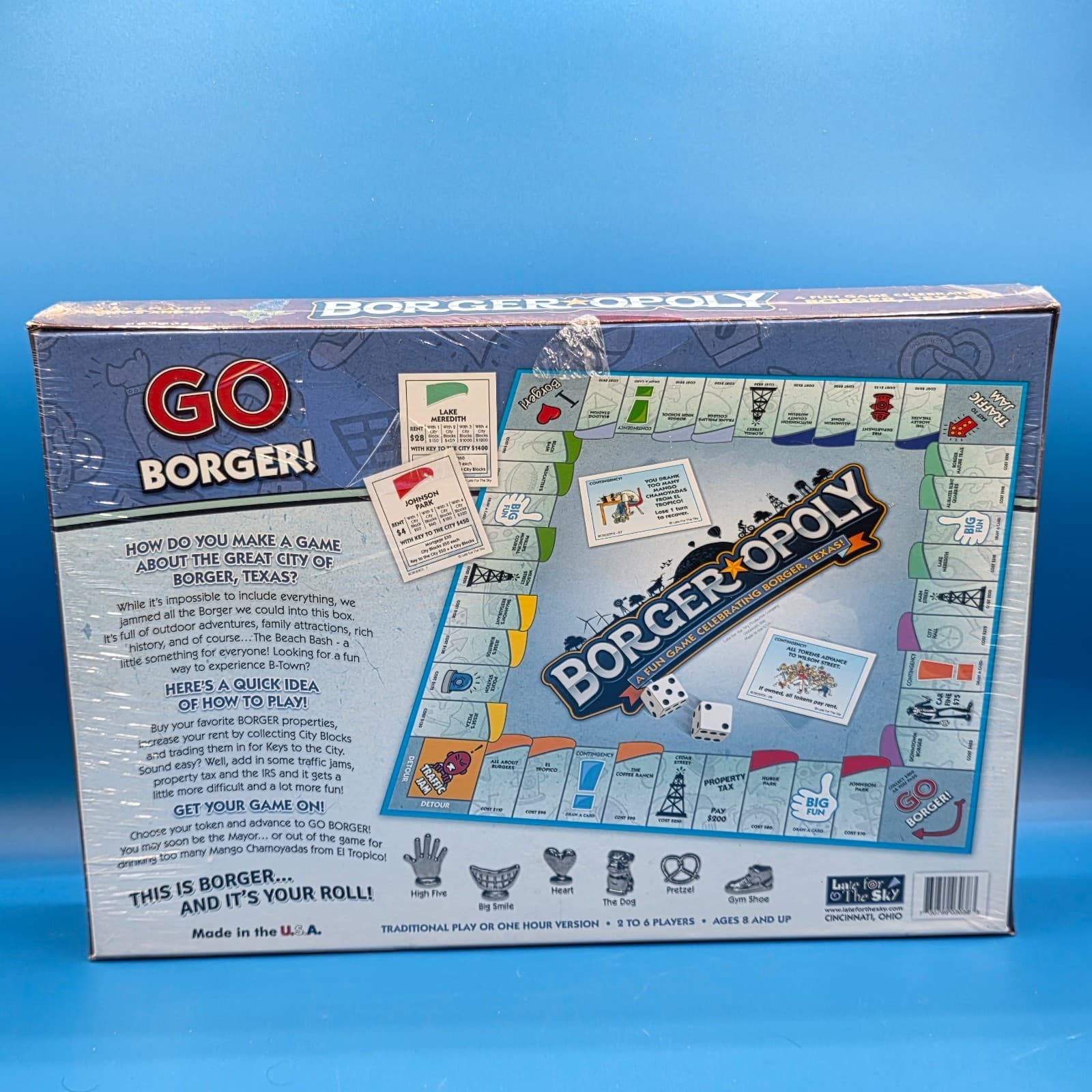 Borger Opoly Texas Monopoly Style Board Game RARE - Thumbnail 5