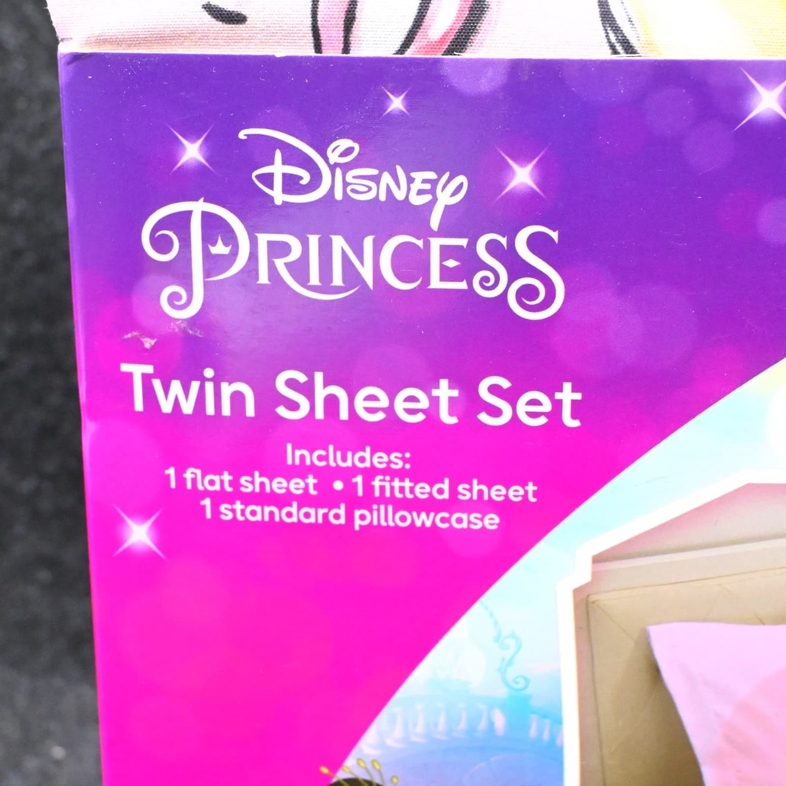 Disney Princess Fairy Tales Sheet Set-3 Pc Set -TWIN, Belle & Moana…New - Thumbnail 2