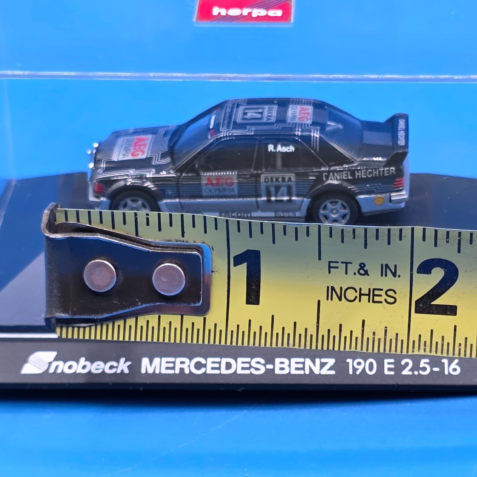 Minichamps Mercedes-Benz 190 E Evo 1 #15 Team Snobeck Cudini 1990 1:43 - Thumbnail 11
