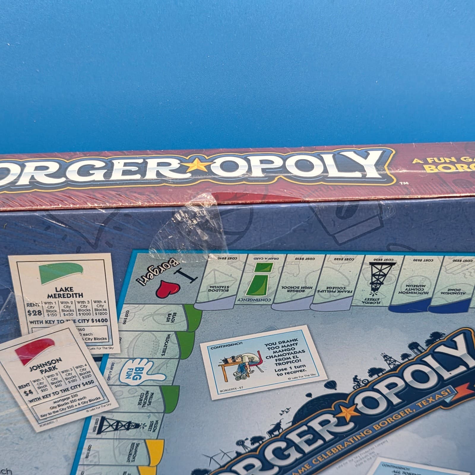 Borger Opoly Texas Monopoly Style Board Game RARE - Thumbnail 3