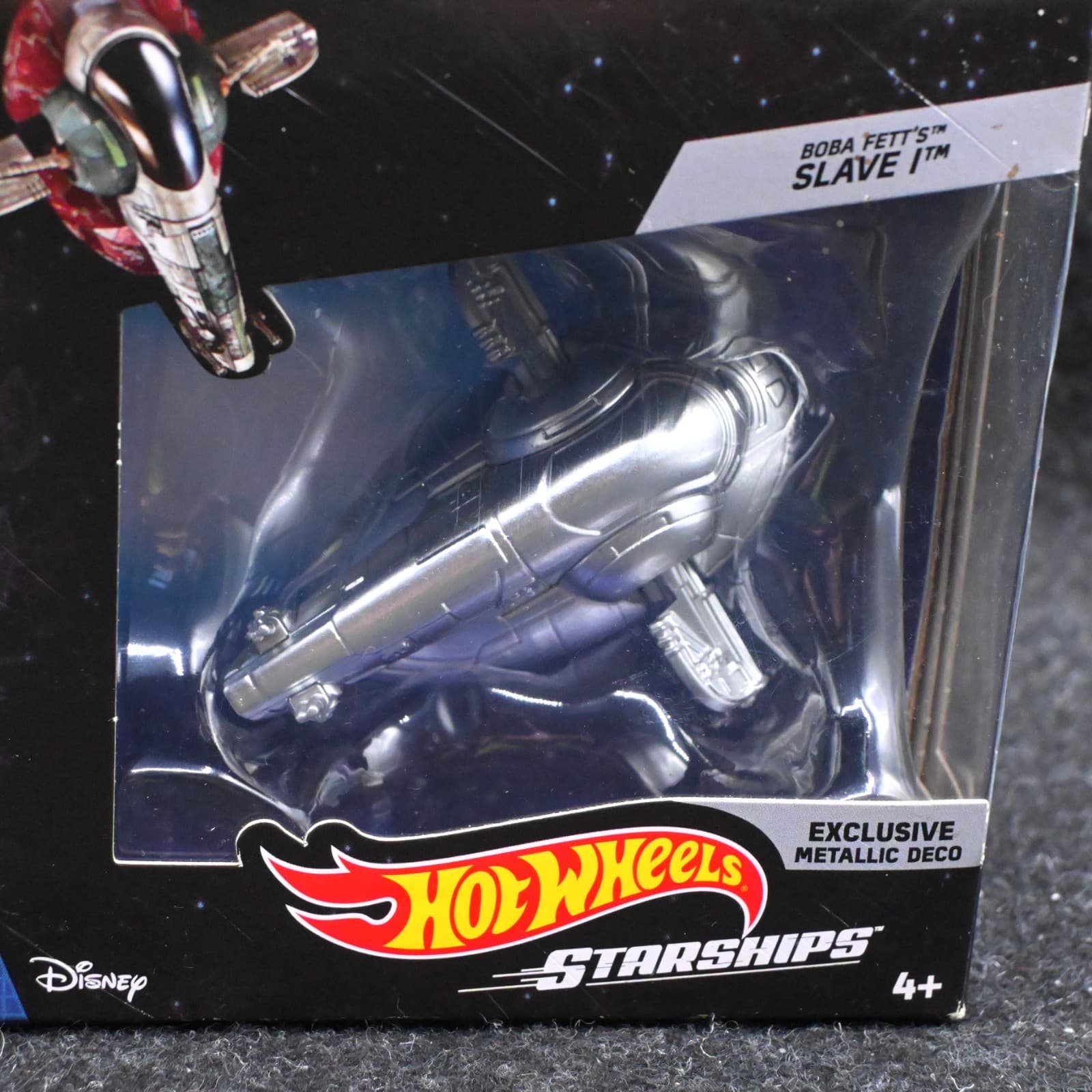 2018 Star Wars Boba Fett Slave 1 Hot Wheels Starships Commemorative Series 5 B - Thumbnail 2