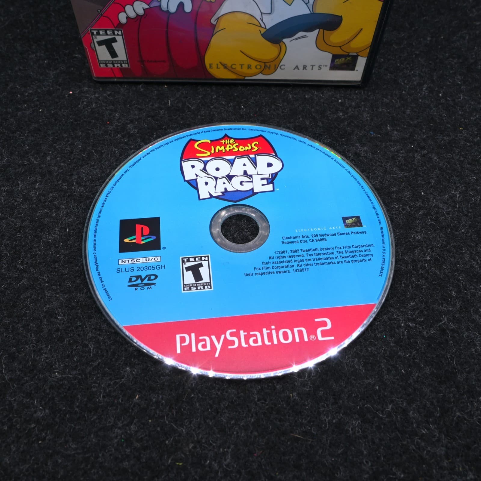 NO MANUAL Simpsons Road Rage (Sony PlayStation 2, 2001) PS2 GREATEST HITS - Thumbnail 2
