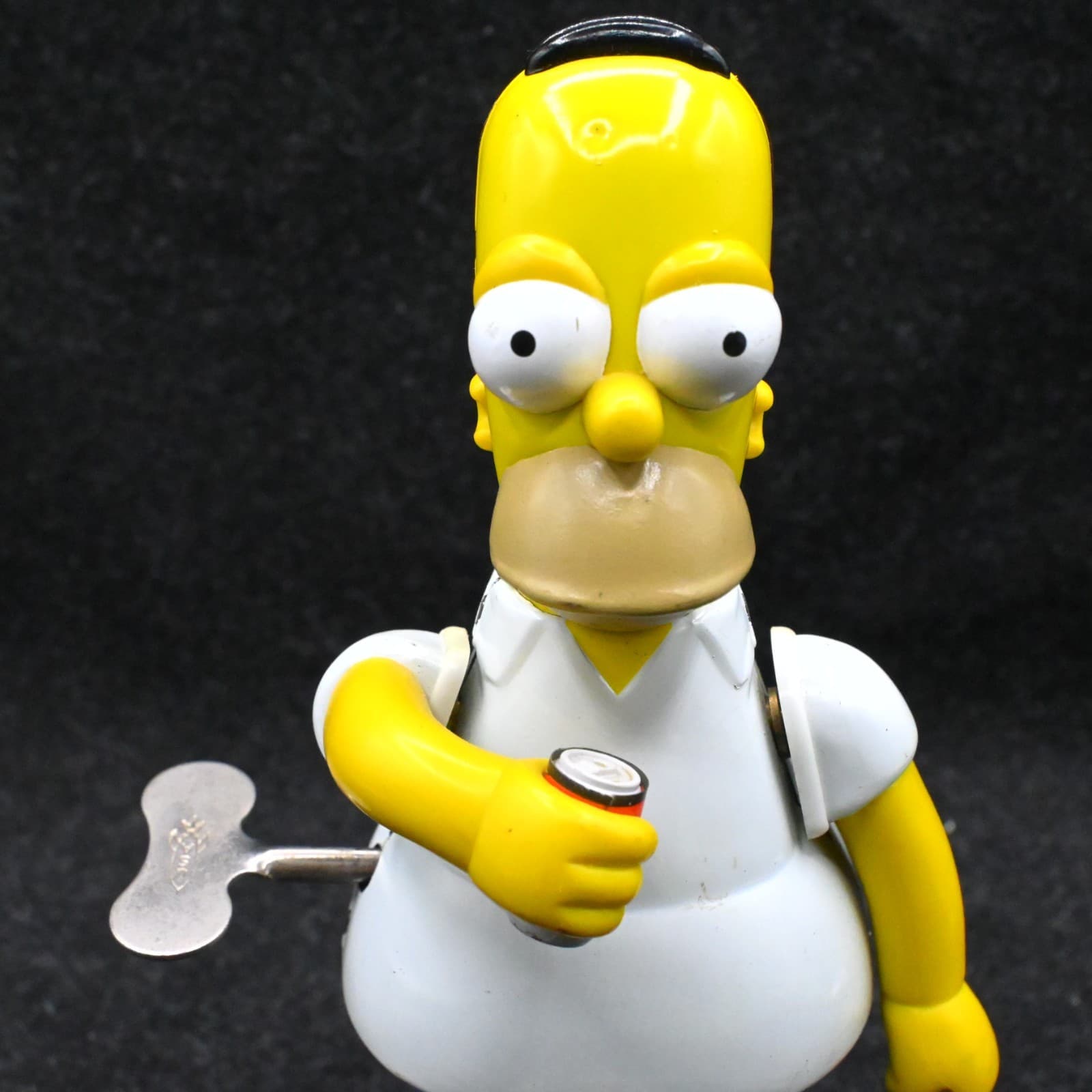 The Simpsons HOMER 9" Tin Wind-Up Action Figure w/Duff Beer 2002 Rocket USA MIB - Thumbnail 2