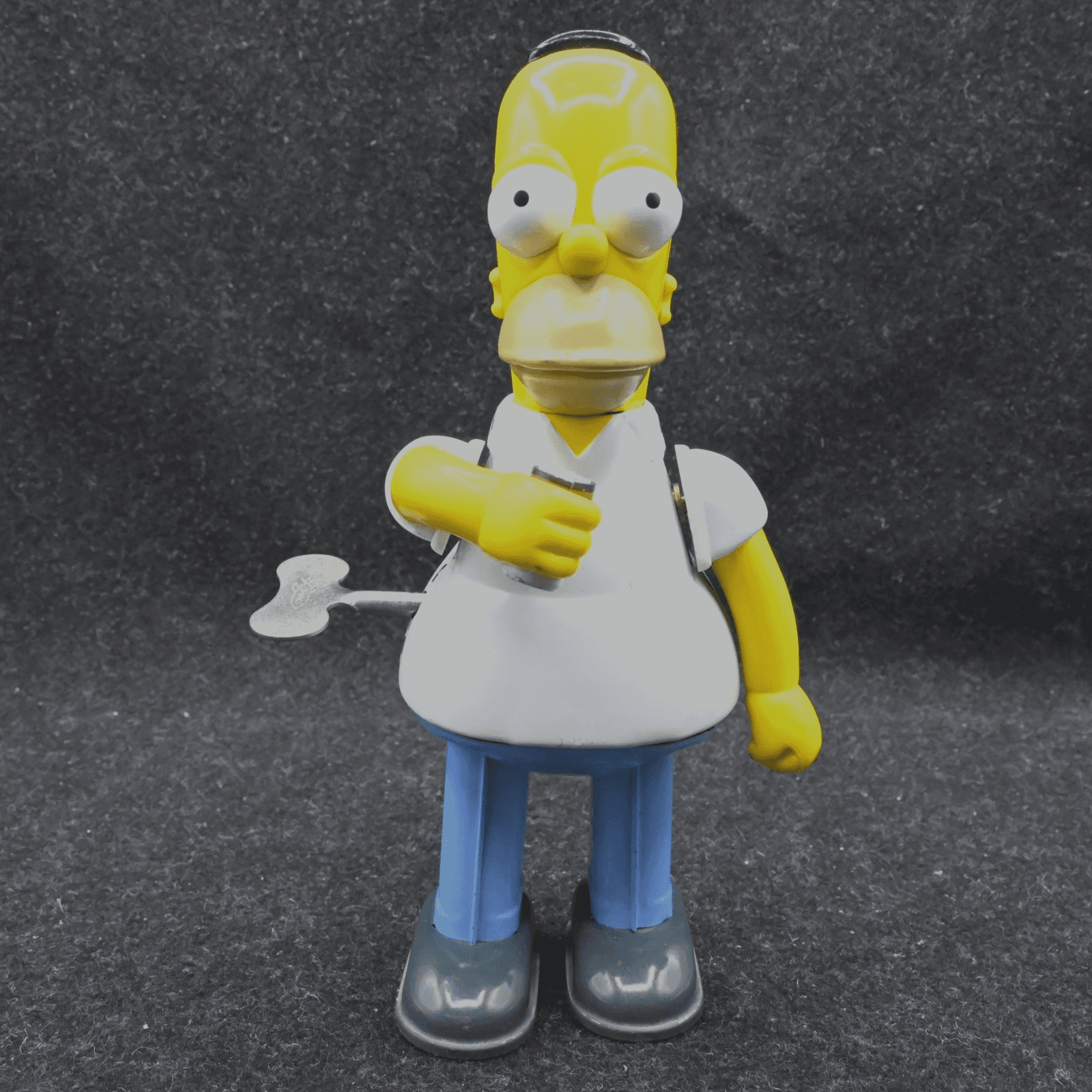 The Simpsons HOMER 9" Tin Wind-Up Action Figure w/Duff Beer 2002 Rocket USA MIB