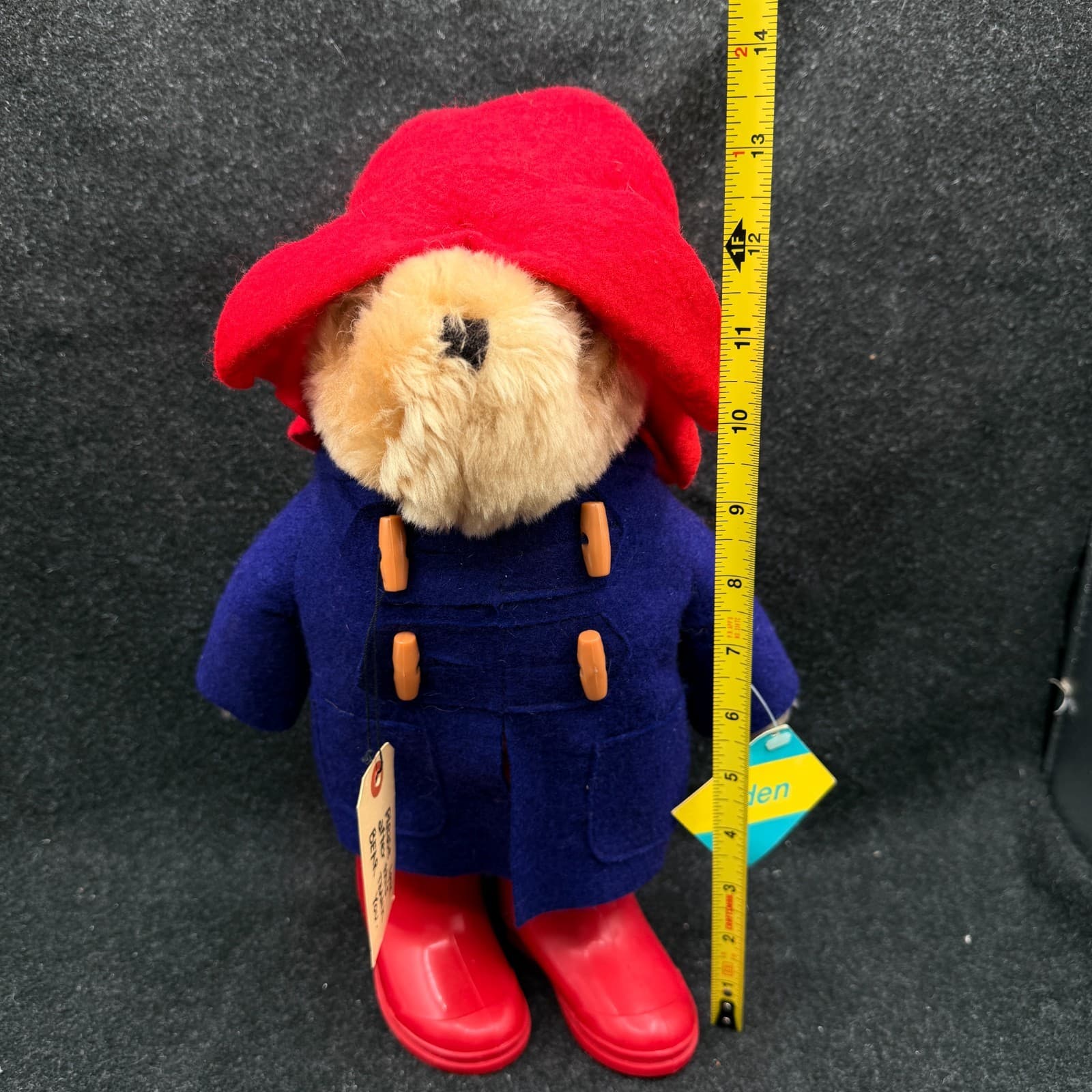 Vtg 1975 Eden Toys Paddington Bear Darkest Peru 13” Plush Coat Hat & Rain Boots - Thumbnail 7
