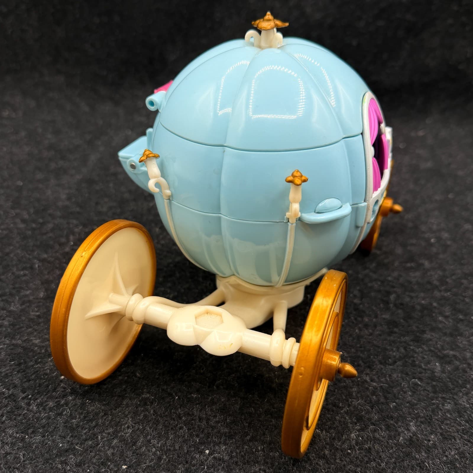 VTG 1999 Polly Pocket Cinderella Carriage With Figures NO KEY - Thumbnail 4