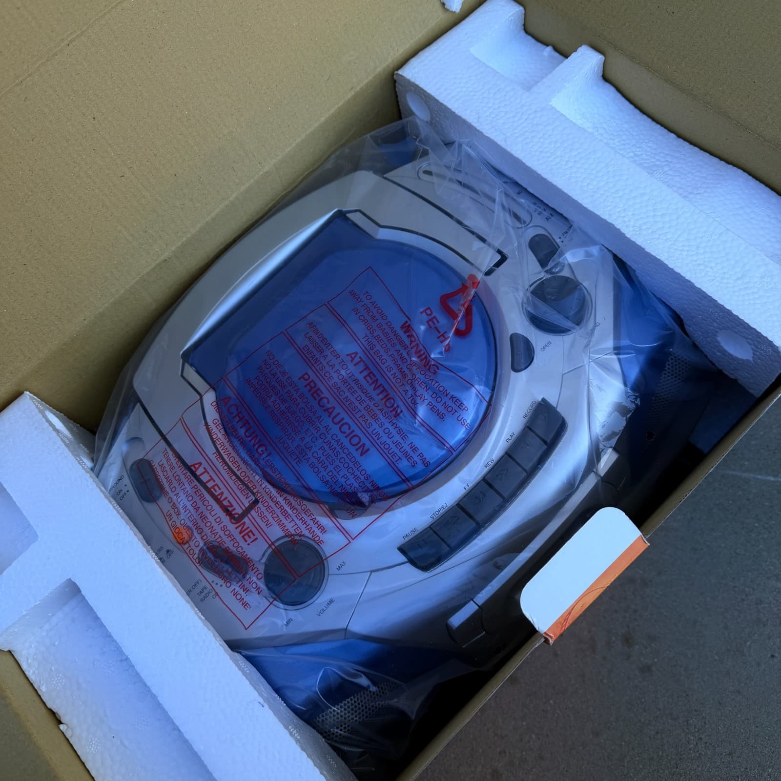 VTG Lasonic CDP-720 Radio Portable Stereo CD Player & Radio Cassette Recorder - Thumbnail 6