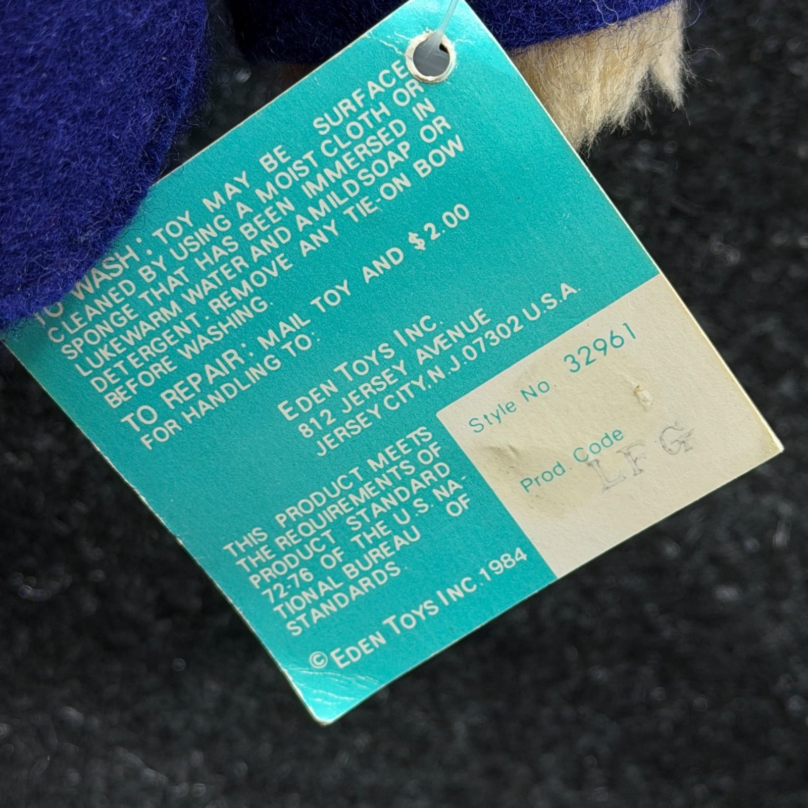Vtg 1975 Eden Toys Paddington Bear Darkest Peru 13” Plush Coat Hat & Rain Boots - Thumbnail 5