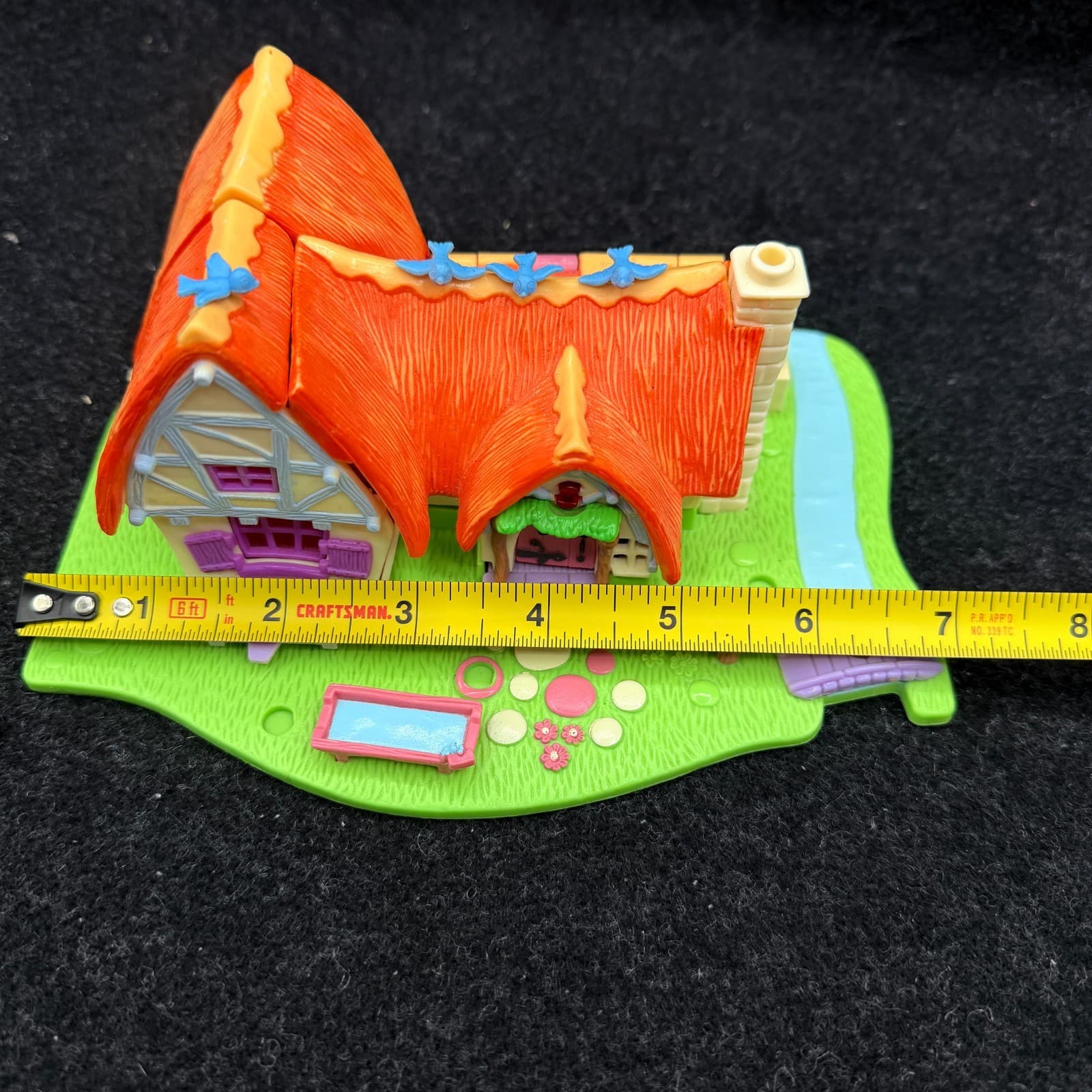 VTG Bluebird Polly Pocket Disney Snow White and the Seven Dwarfs Cottage Figures - Thumbnail 14