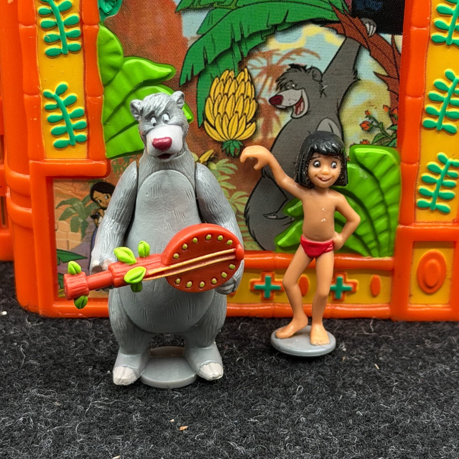 Disney Jungle Book 2 MOWGLI'S SWINGIN' ADVENTURE Micro Playset 2002 INCOMPLETE - Thumbnail 2