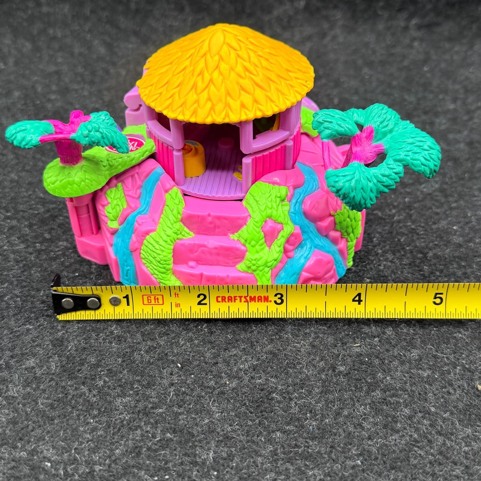 2000 Polly Pocket Vintage Pink Tropical Pets Compact & 1 Figure Bluebird Playset - Thumbnail 7