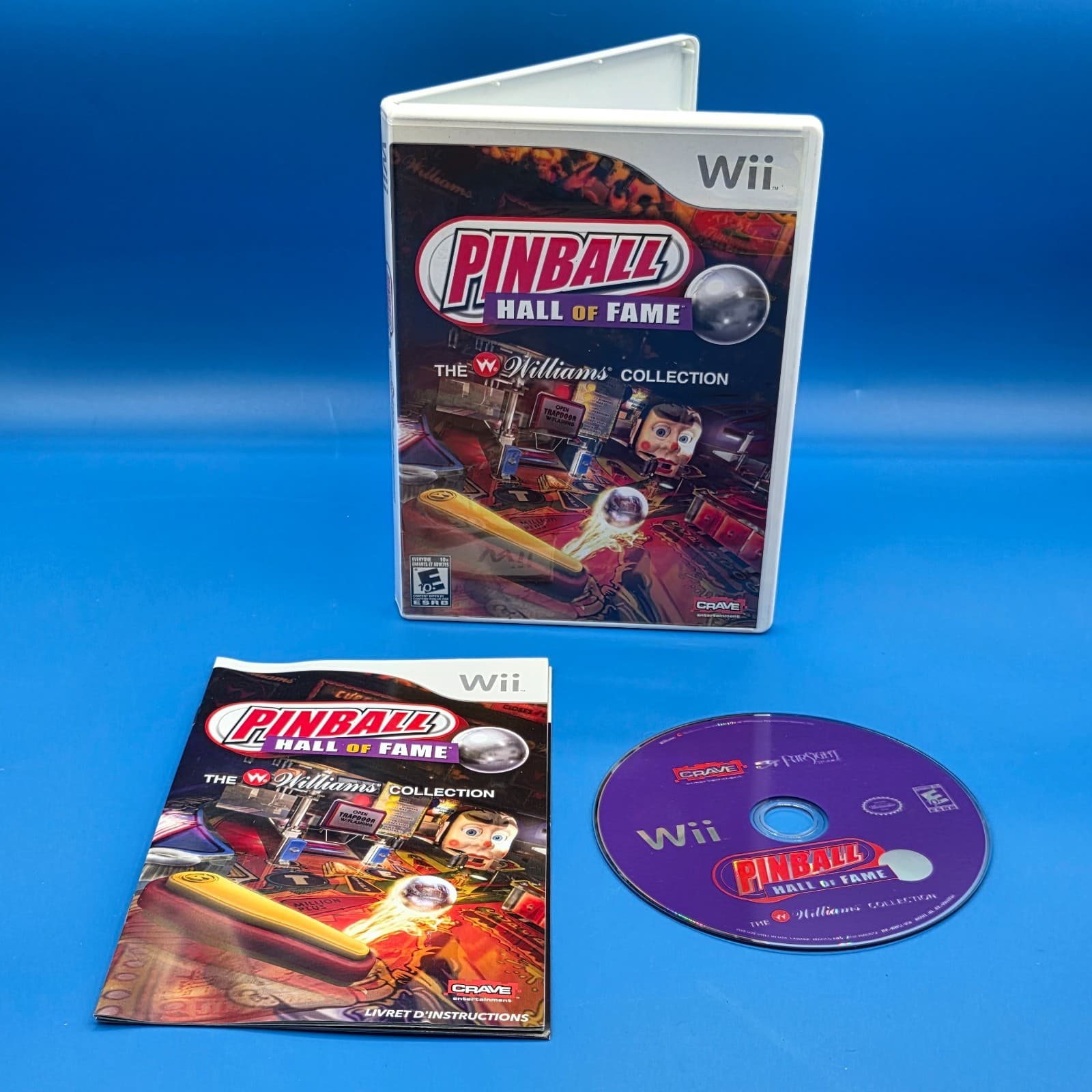 Pinball Hall of Fame: The Williams Collection (Nintendo Wii, 2008) CIB - Tested