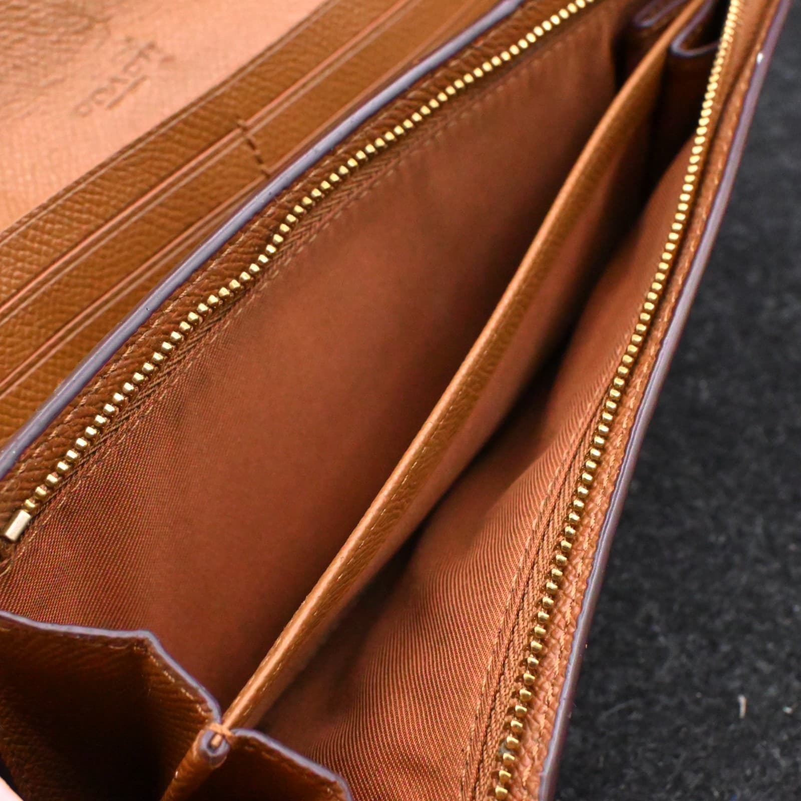Coach Brown Leather Flap Continental Wallet - Thumbnail 12