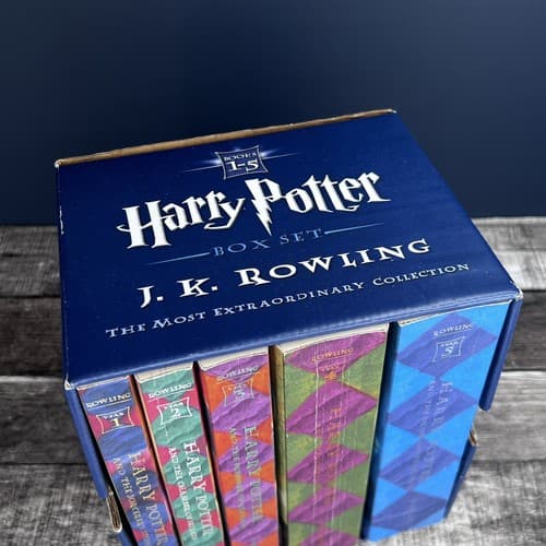 Harry Potter Series, Set of Books 1-5, By J.K. Rowling Magic Adventure Hogwarts - Thumbnail 6