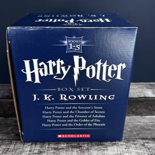 Harry Potter Series, Set of Books 1-5, By J.K. Rowling Magic Adventure Hogwarts - Thumbnail 4