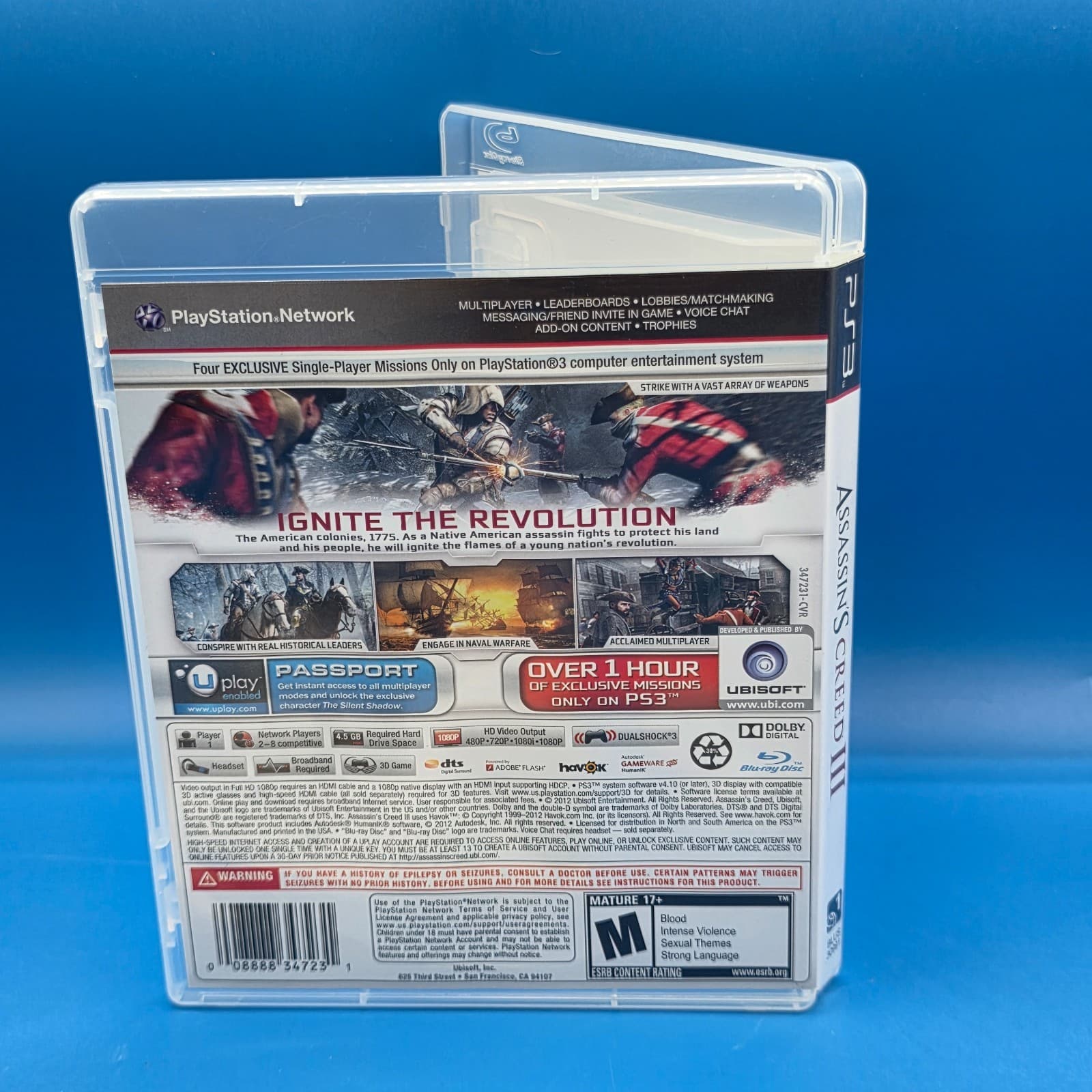 Assassin's Creed III 3 (Sony Playstation 3, PS3) - CIB Complete In Box (WORKING) - Thumbnail 4