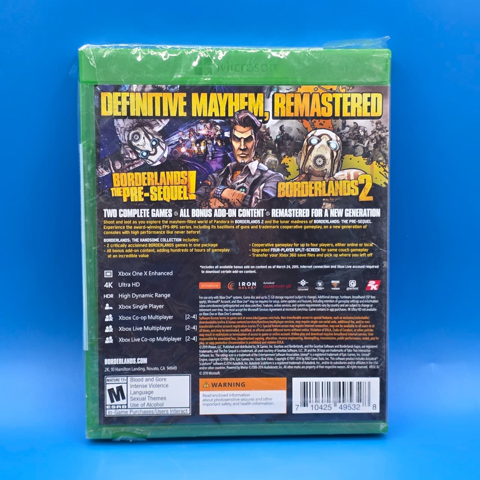 [Brand New Sealed] Borderlands: The Handsome Collection (Xbox One] - Thumbnail 2