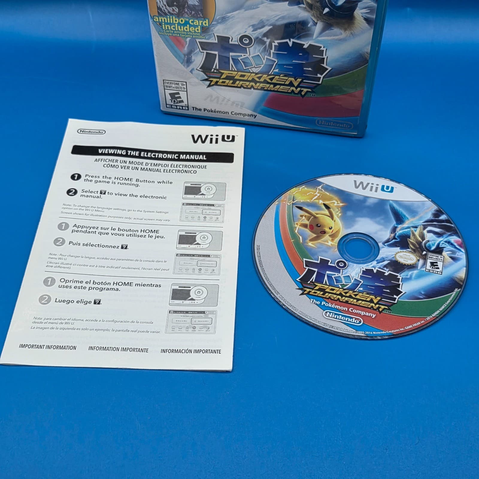 Pokken Tournament (Nintendo Wii U, 2016) Tested Pokémon Game Complete CIB - Thumbnail 2