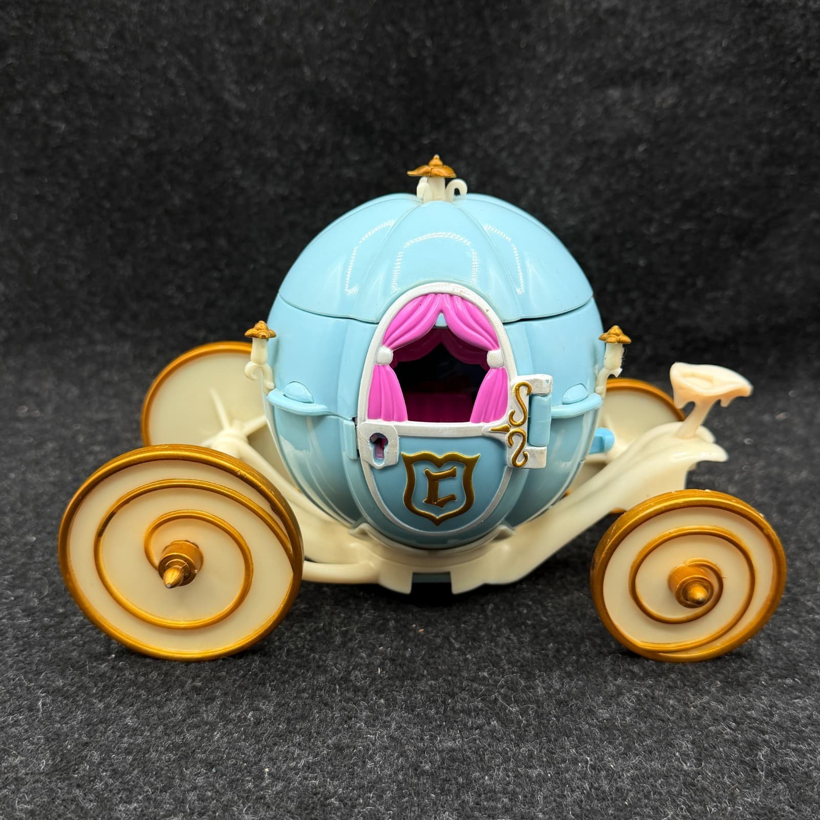 VTG 1999 Polly Pocket Cinderella Carriage With Figures NO KEY - Thumbnail 2