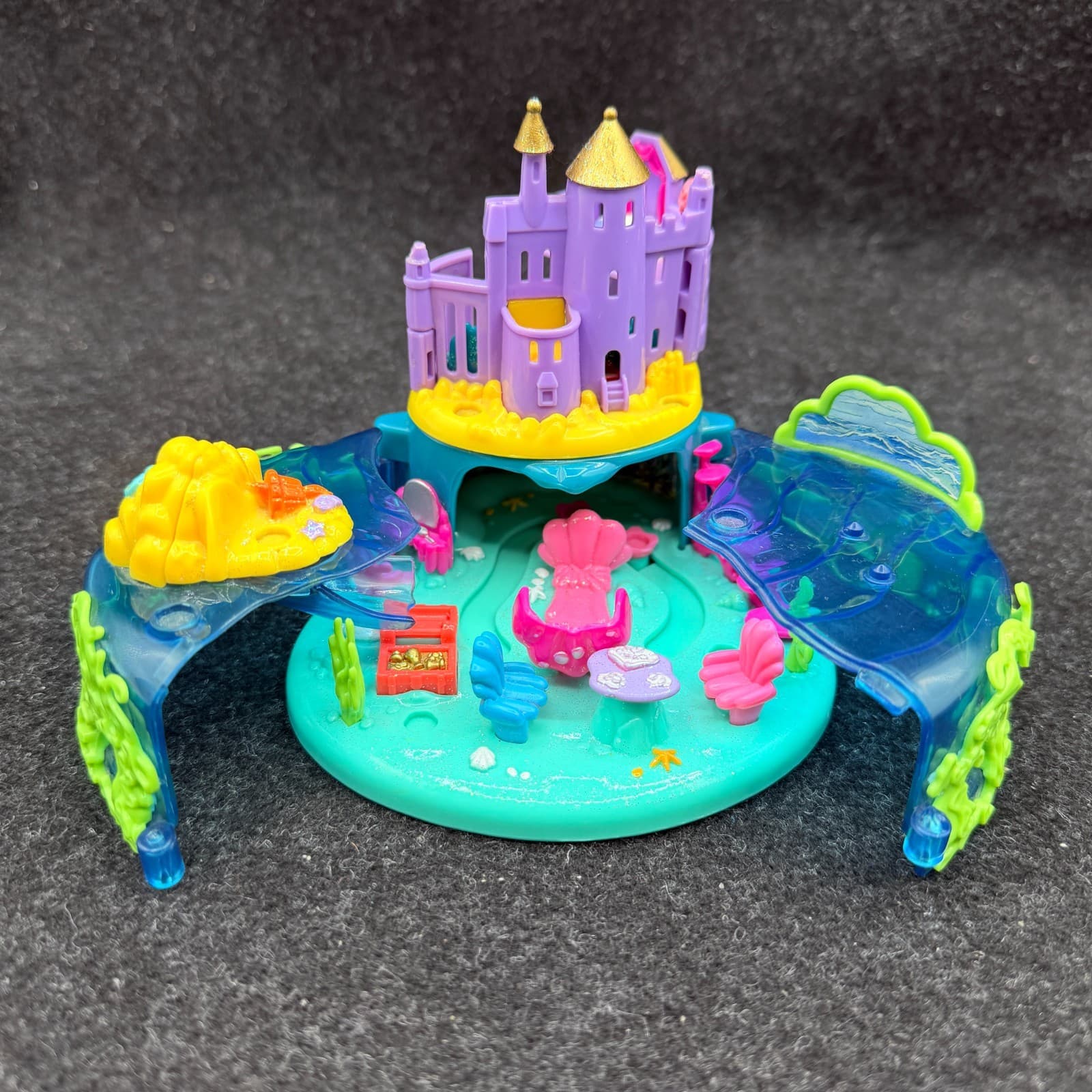 Polly Pocket Vintage Disney Ariel Under Sea Kingdom Little Mermaid Bluebird 90s - Thumbnail 9