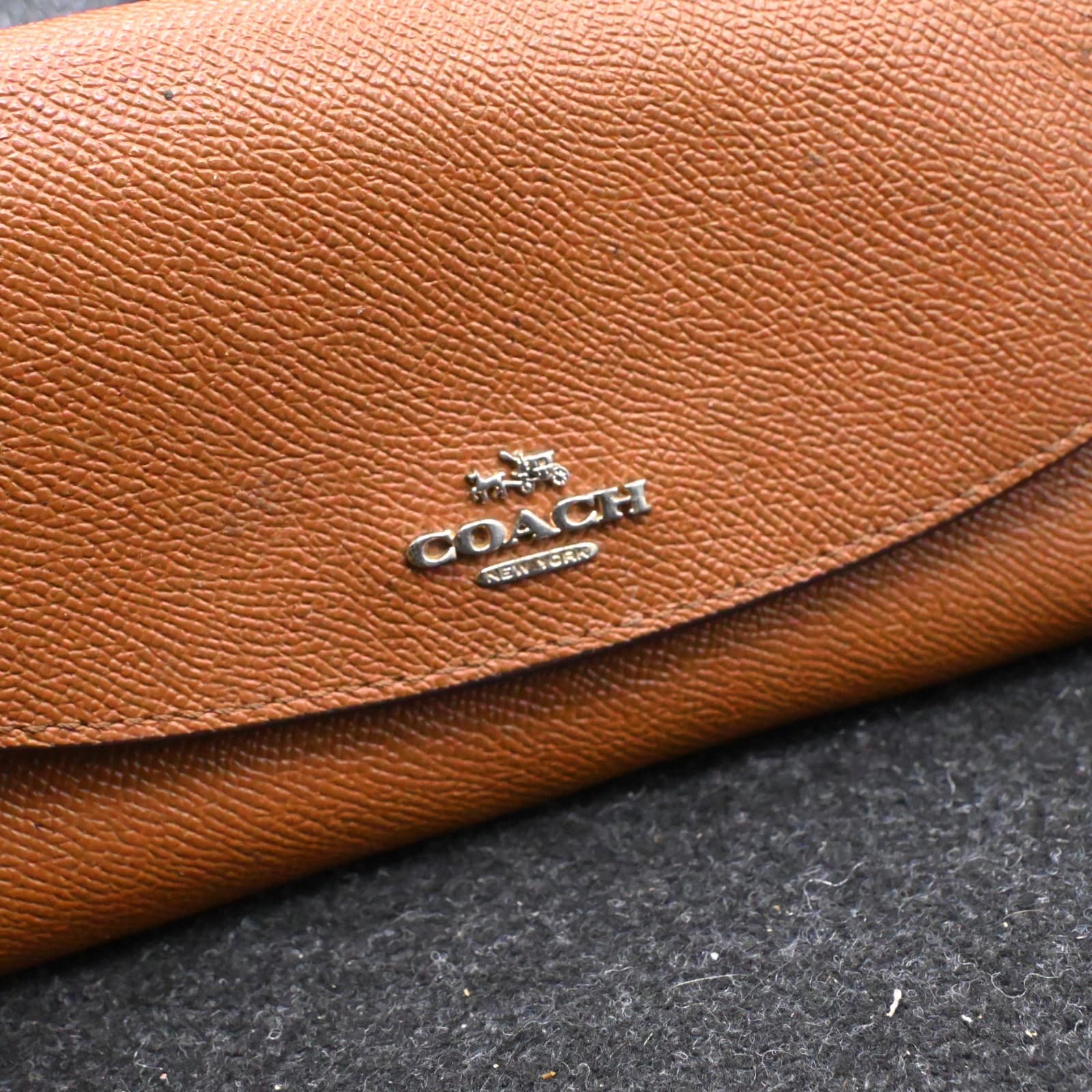 Coach Brown Leather Flap Continental Wallet - Thumbnail 2