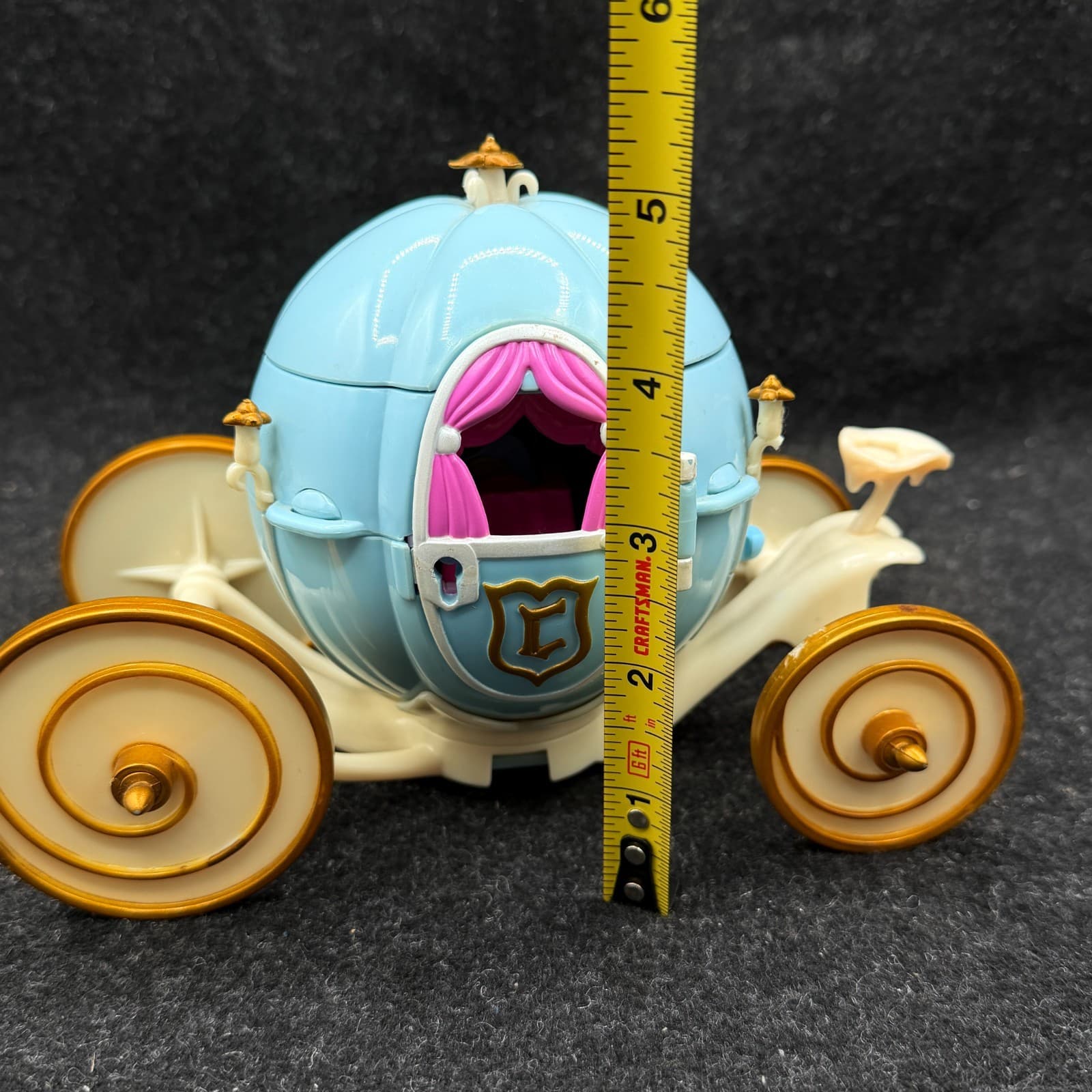 VTG 1999 Polly Pocket Cinderella Carriage With Figures NO KEY - Thumbnail 9