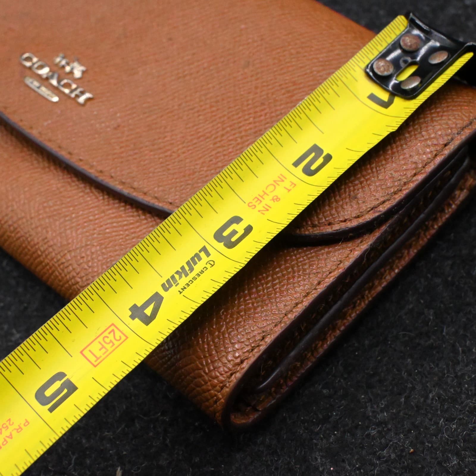 Coach Brown Leather Flap Continental Wallet - Thumbnail 14