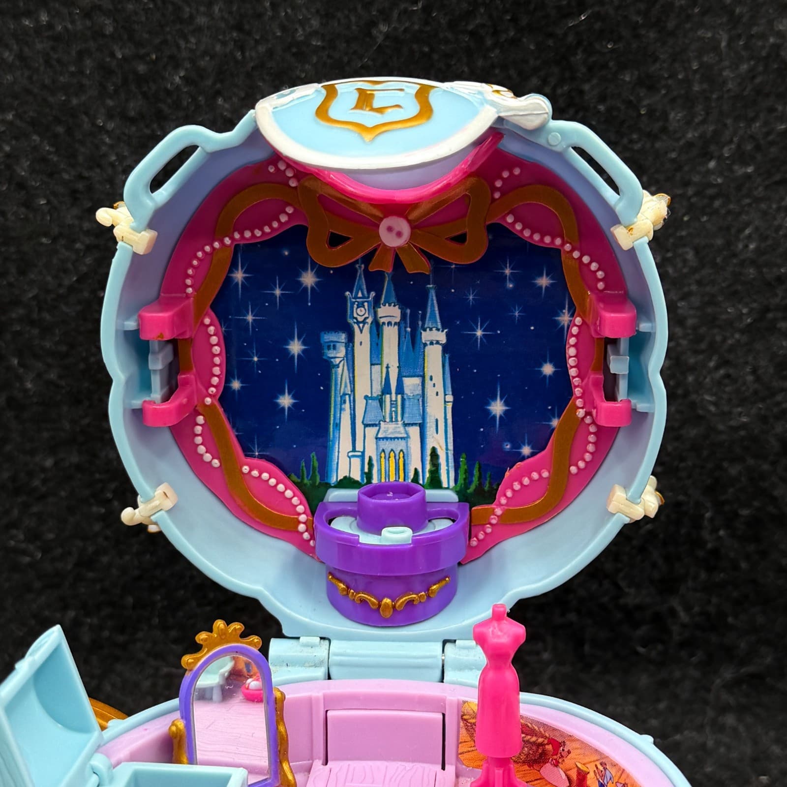 VTG 1999 Polly Pocket Cinderella Carriage With Figures NO KEY - Thumbnail 15