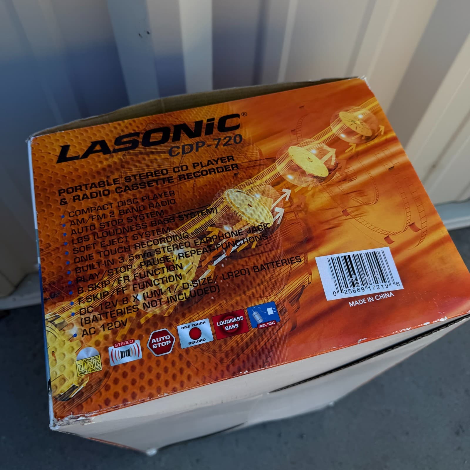 VTG Lasonic CDP-720 Radio Portable Stereo CD Player & Radio Cassette Recorder - Thumbnail 4
