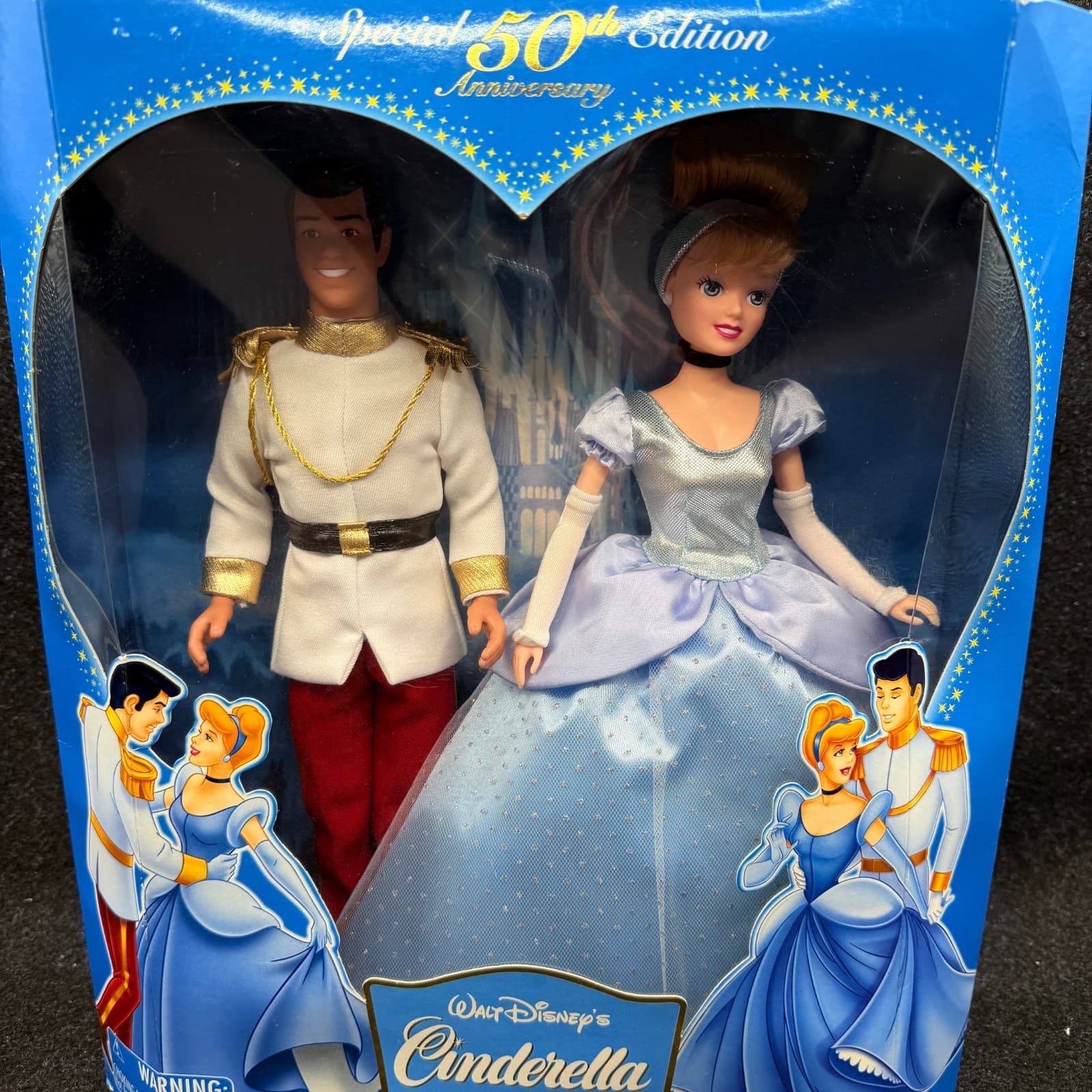 Disney Cinderella & Prince Charming Special 50th Anniversary Fashion Doll Set - Thumbnail 4