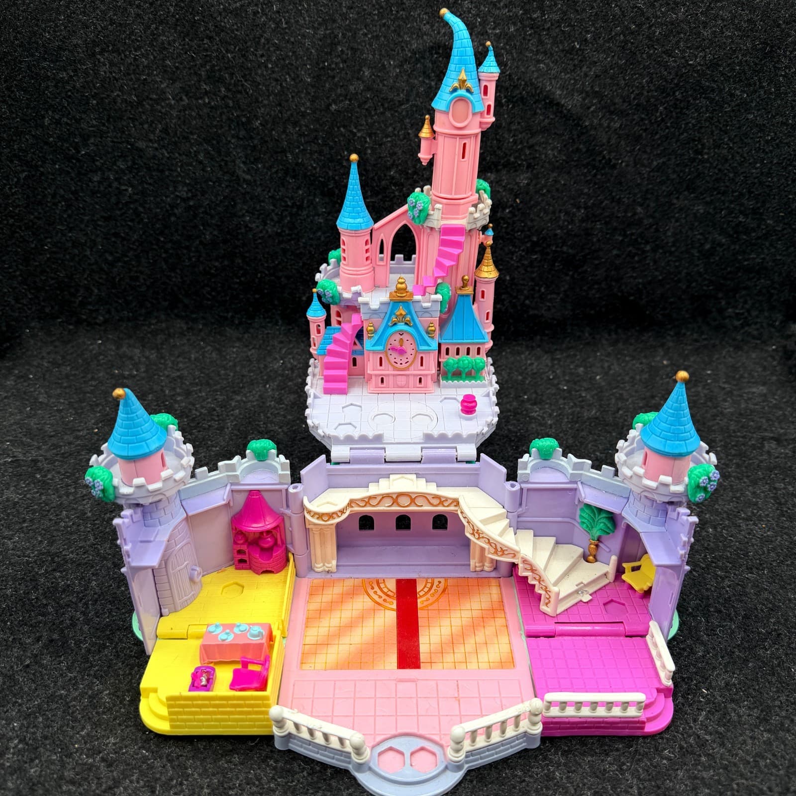 Bluebird 1995 Disney Polly Pocket Cinderella Castle Working No Figures - Thumbnail 8