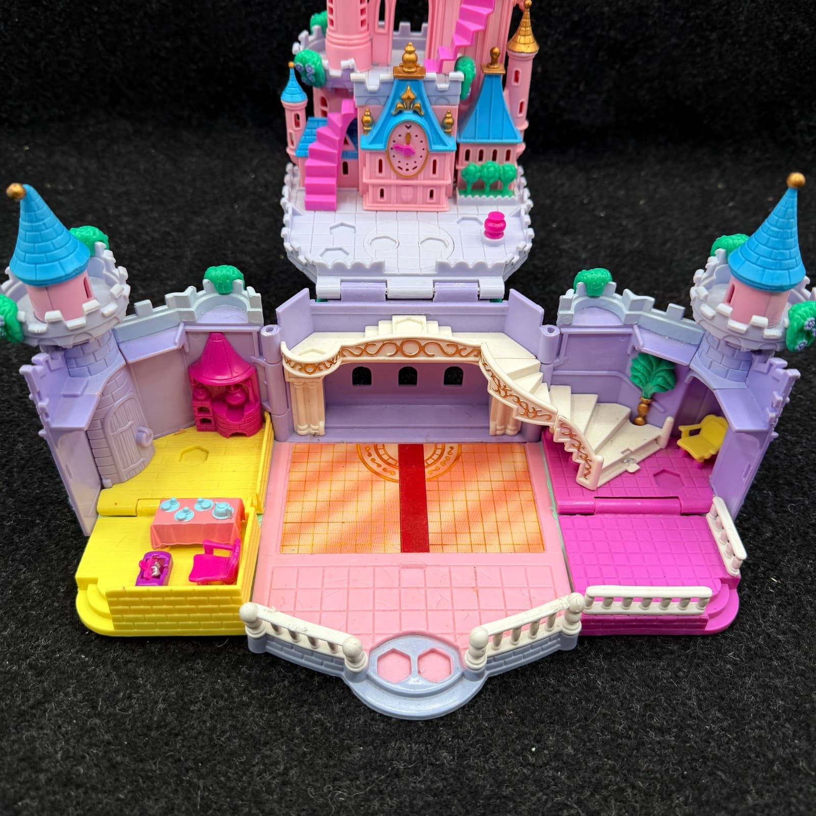 Bluebird 1995 Disney Polly Pocket Cinderella Castle Working No Figures - Thumbnail 9