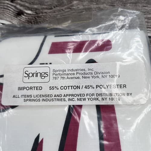 Vintage 90's Springs Industries NBA Chicago Bulls Standard Pillow Case New NOS - Thumbnail 4