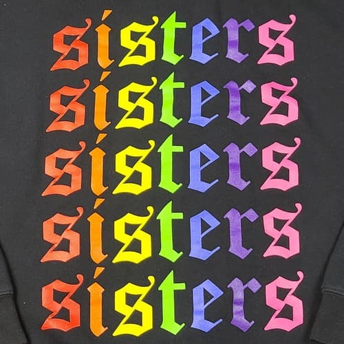 James Charles Mens Sz XL SISTERS Rainbow Hoodie Inspired Logo Pullover Youtube - Thumbnail 6