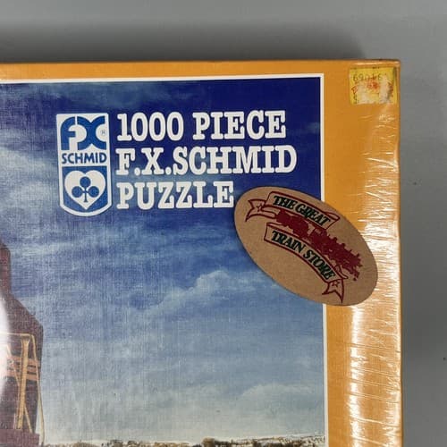 VTG 1994 FX Schmid Santa Fe El Capitan Arizona High Desert Train 1000 Pcs Puzzle - Thumbnail 2