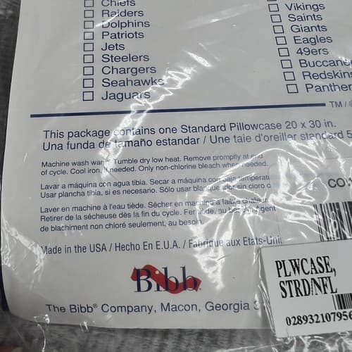 NEW Vintage Dallas Cowboys Helmet Star Single Pillowcase 1995 Unused NFL - Thumbnail 4