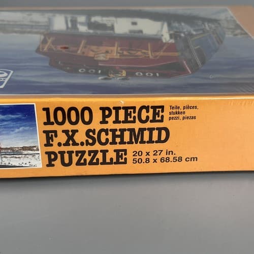 VTG 1994 FX Schmid Santa Fe El Capitan Arizona High Desert Train 1000 Pcs Puzzle - Thumbnail 4