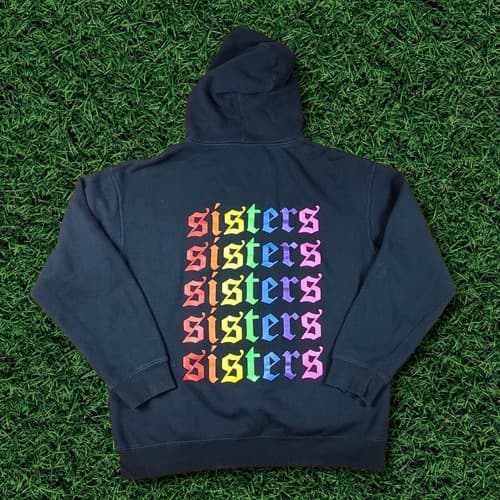 James Charles Mens Sz XL SISTERS Rainbow Hoodie Inspired Logo Pullover Youtube - Thumbnail 5