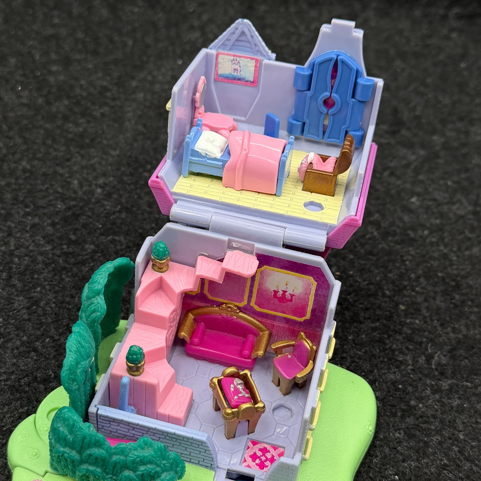 Vintage 1995 Polly Pocket Cinderella Stepmother’s House Disney Bluebird Complete - Thumbnail 9