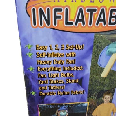 NEW Gemmy Halloween Witch Monster GIANT 8 Foot Inflatable Airblown Light Up - Thumbnail 2