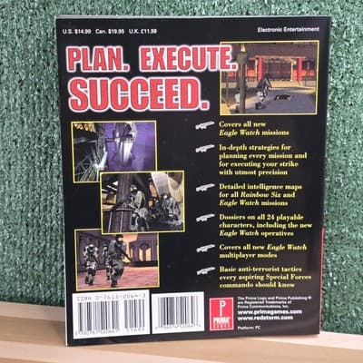 RAINBOW SIX Game Strategy Guide Gold Edition Official Prima Book Tom Clancy PC - Thumbnail 2