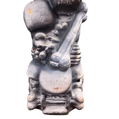 VTG Trendmasters Haunted Lighted Stacked Skulls Halloween foam indoor skeleton - Thumbnail 14