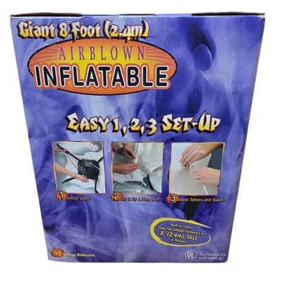 NEW Gemmy Halloween Witch Monster GIANT 8 Foot Inflatable Airblown Light Up - Thumbnail 5