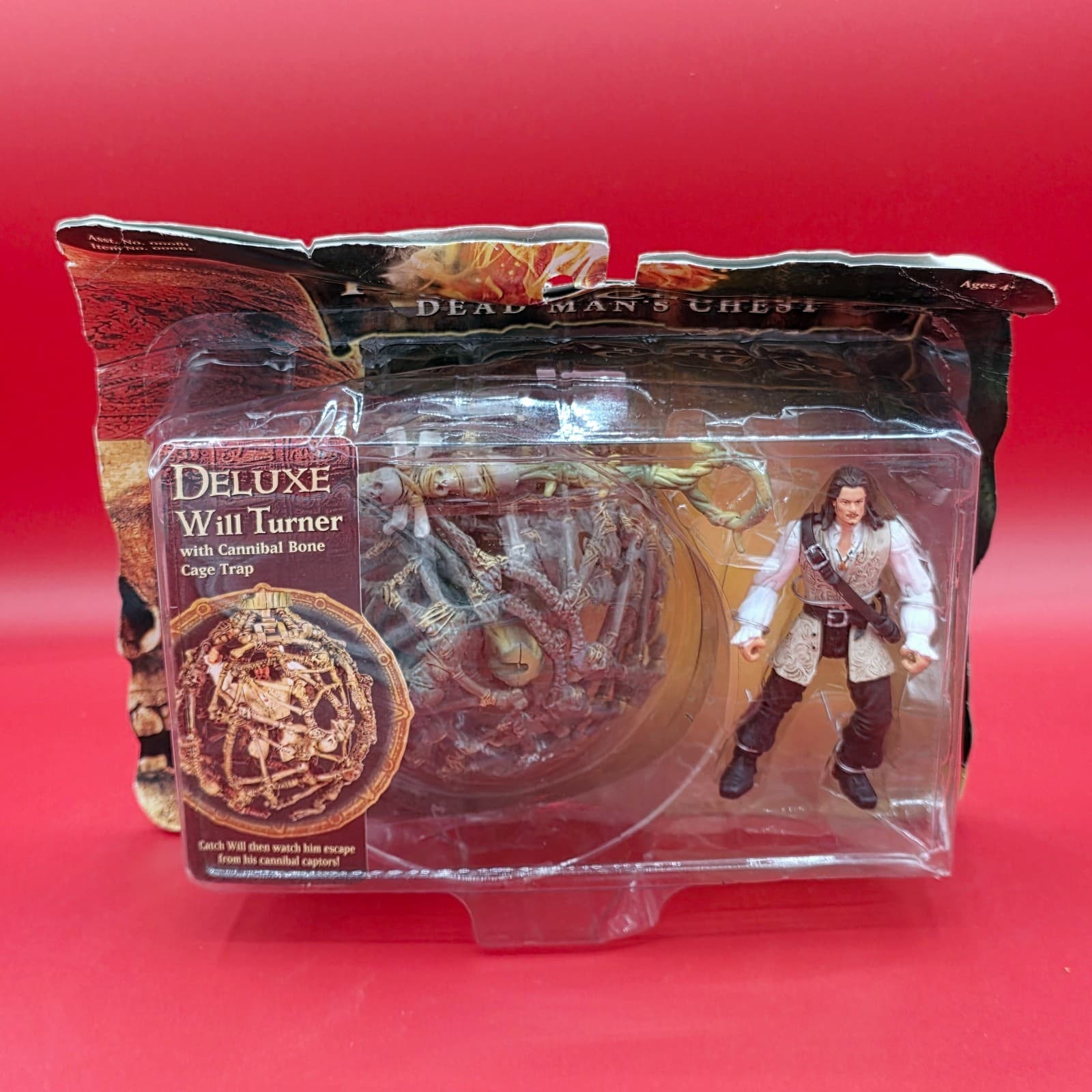 Pirates of the Caribbean Dead Man's Chest Deluxe Will Turner & Bone Cage Trap