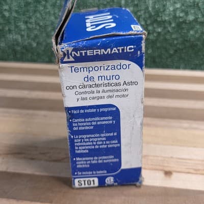 NIB Intermatic ST01 Digital In Wall Timer 7-Day Programmable Astro Feature White - Thumbnail 4