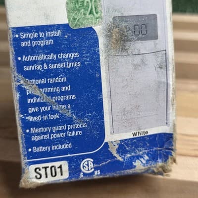 NIB Intermatic ST01 Digital In Wall Timer 7-Day Programmable Astro Feature White - Thumbnail 3