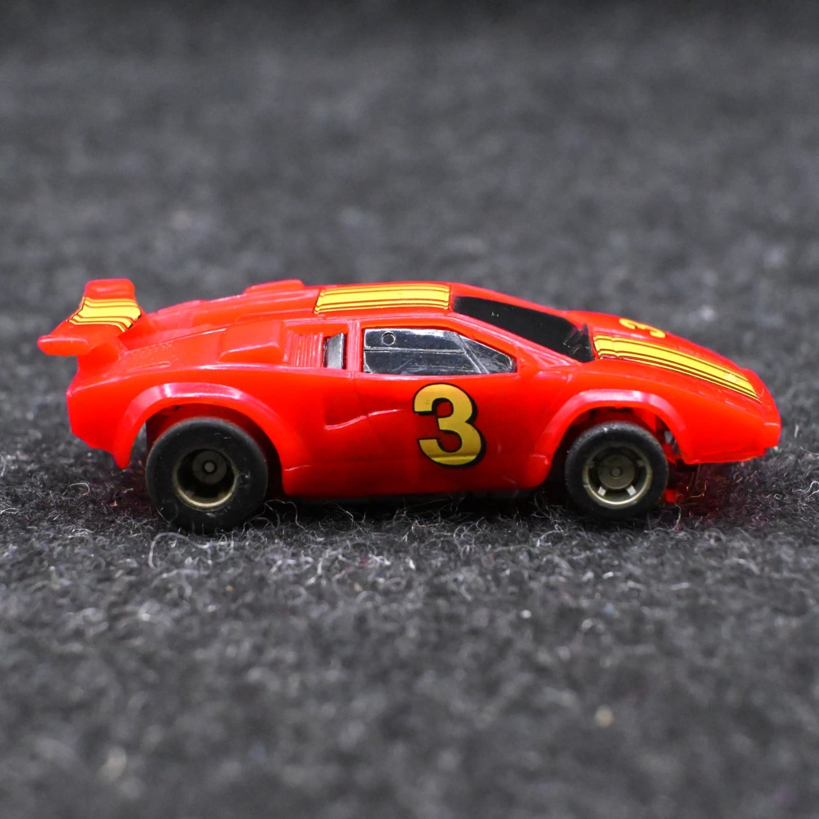 TYCO LAMBORGHINI #3 RED / YELLOW HO Scale SLOT CAR