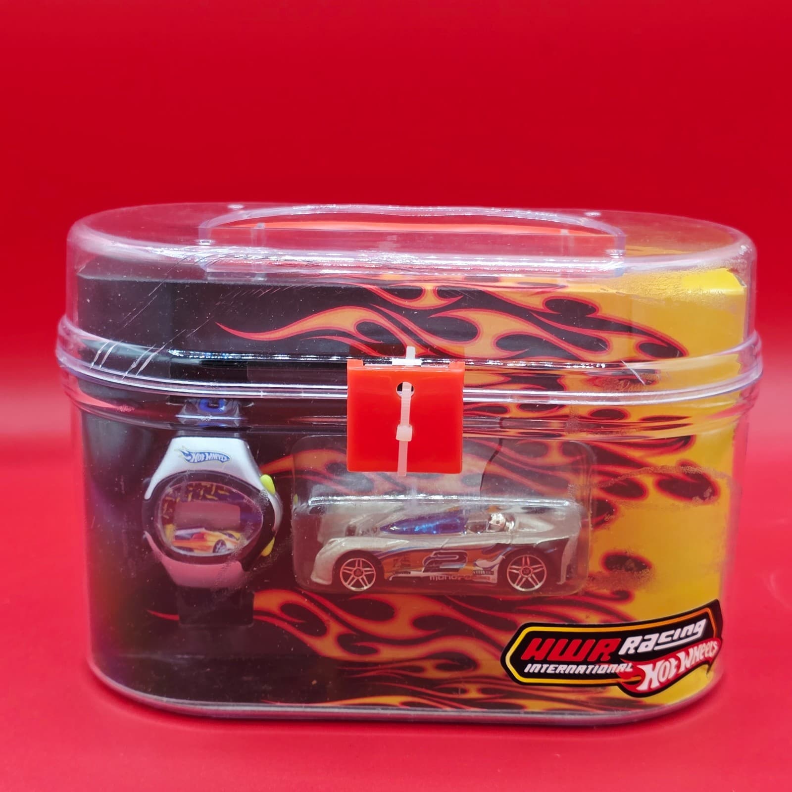 2006 Mattel Hot Wheel HWR Racing International Die Cast Car & Watch Set