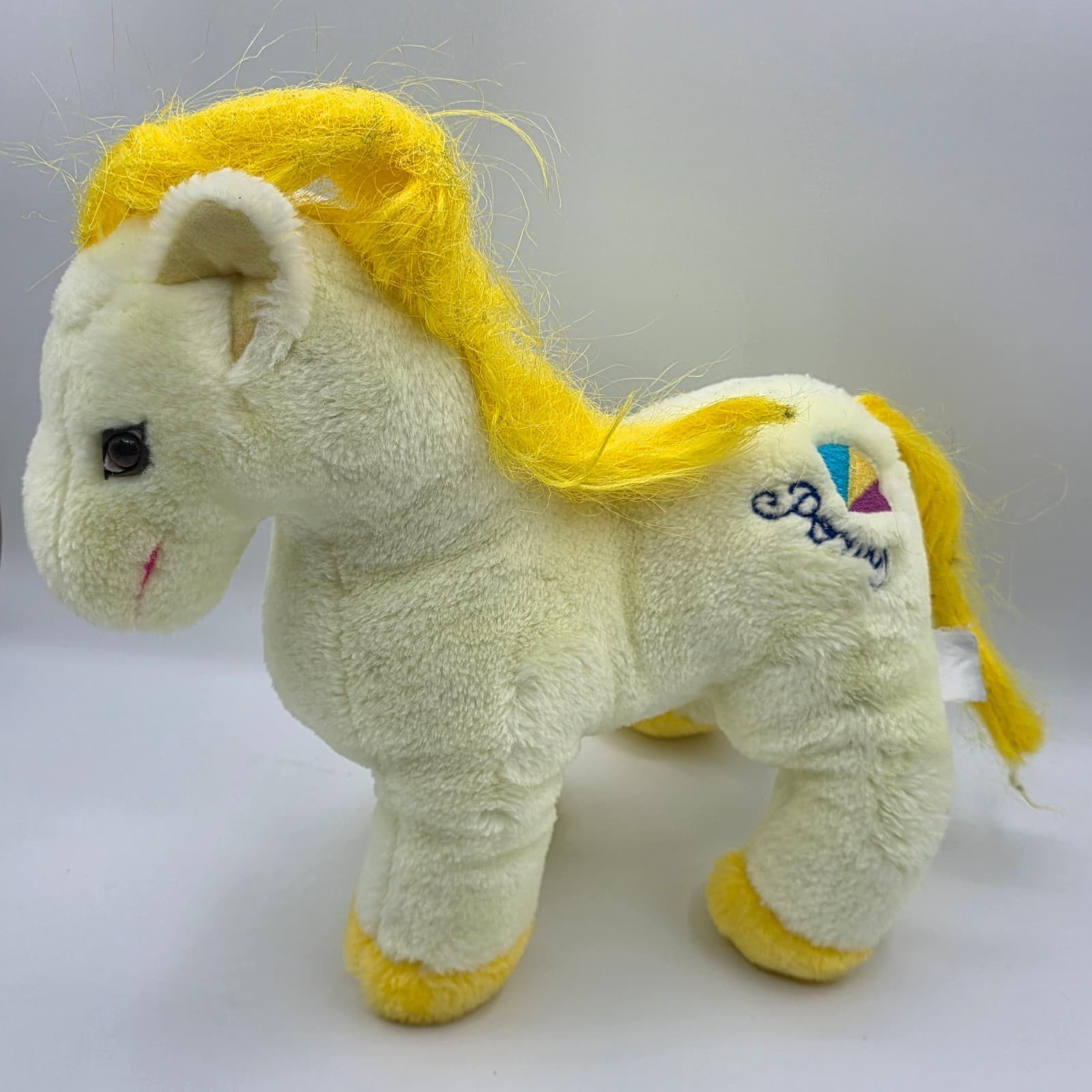 Vintage Commonwealth 9.5" Plush Yellow Pony’s Stuffed Animal Toy - Thumbnail 3